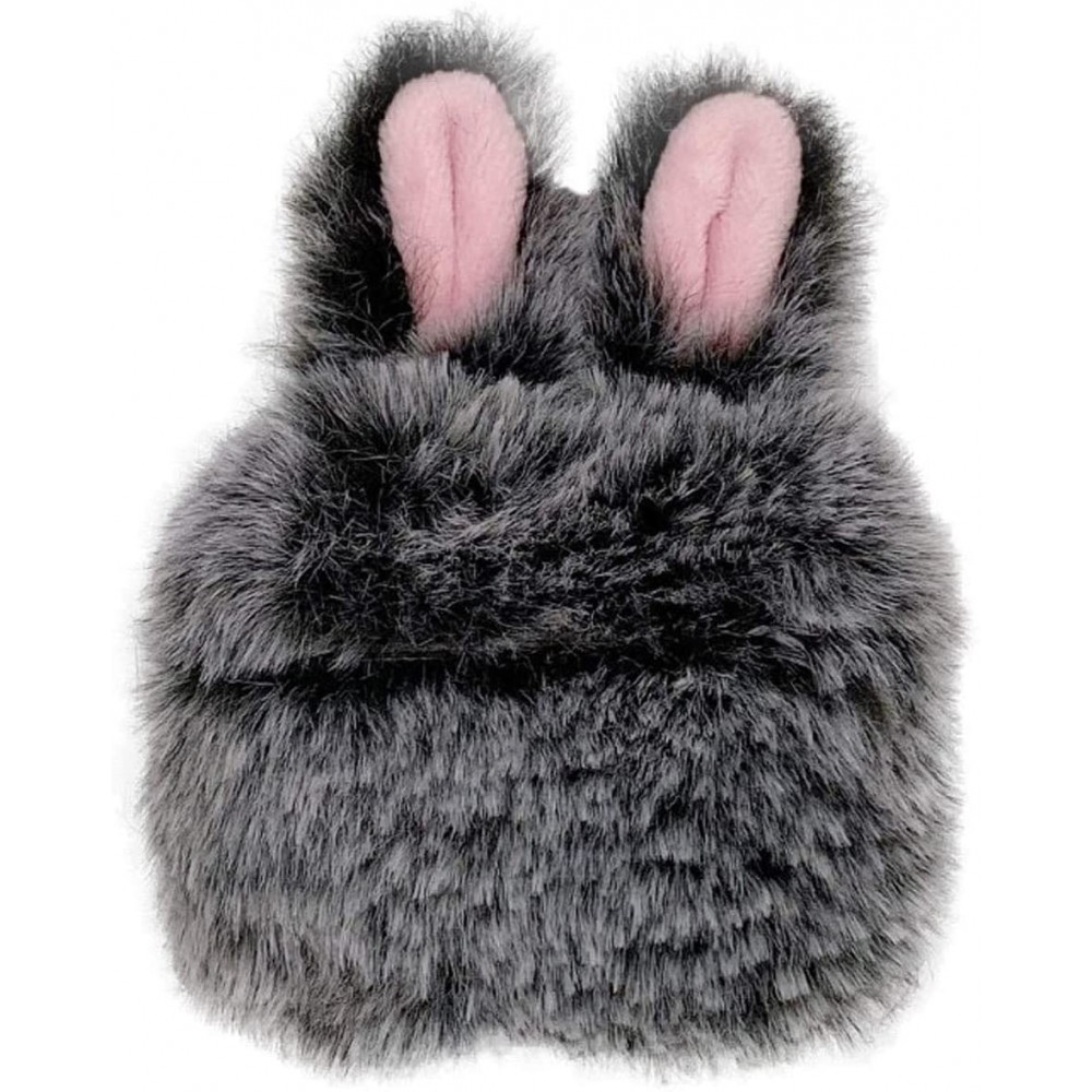 Coque AirPods Pro - Fluffy lapin  - Gris