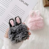 Coque AirPods Pro - Fluffy lapin  - Rose