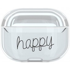 Coque AirPods Pro - Plastique transparent Happy