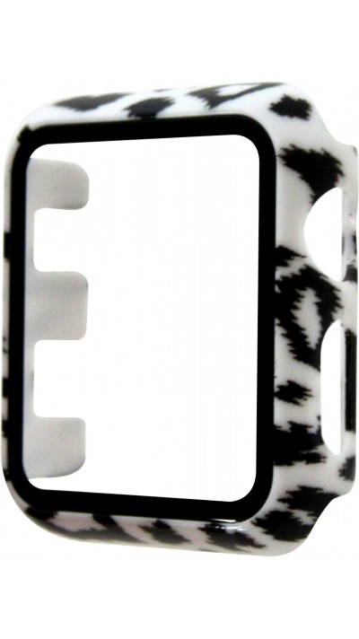 Apple Watch 42 mm Case Hülle - Full Protect mit Schutzglas - Leopard