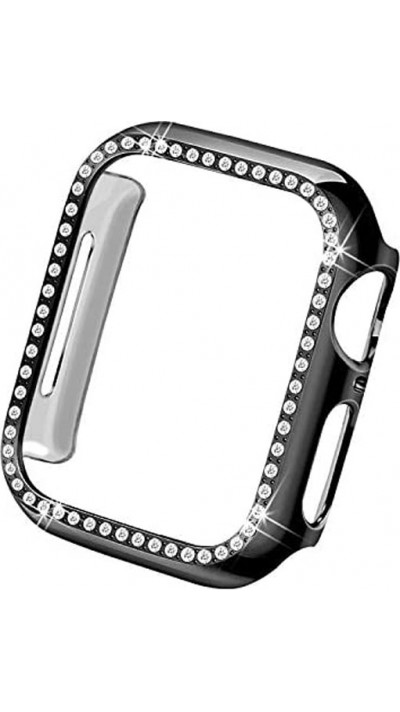 Coque Apple Watch 38mm - Strass - Noir