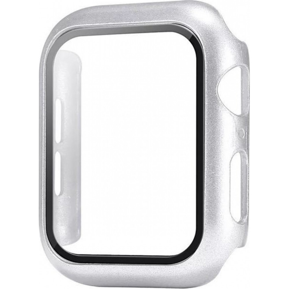  Apple Watch 40mm Case Hülle - Full Protect mit Schutzglas - Silber