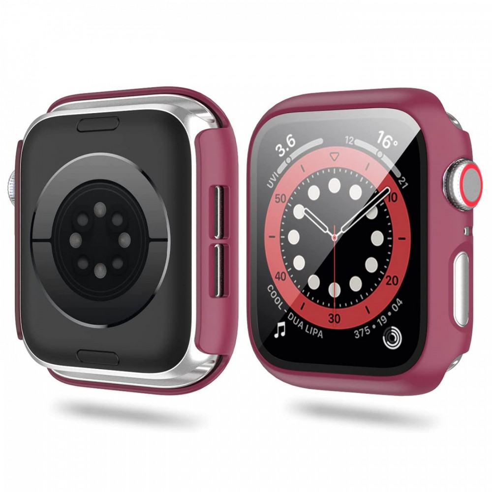 Apple Watch 38mm Case Hülle - Full Protect mit Schutzglas - - Schwarz