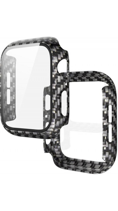 Coque Apple Watch 45 mm - Full Protect avec vitre de protection - Carbon