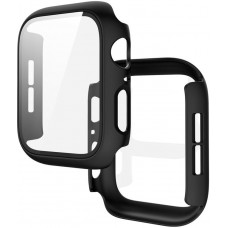 Coque Apple Watch 45 mm - Full Protect avec vitre de protection - Noir