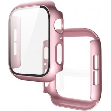 Apple Watch 41 mm Case Hülle - Full Protect mit Schutzglas - Rosa