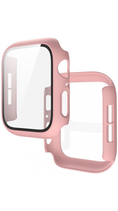 Coque Apple Watch 41 mm - Full Protect avec vitre de protection - Rose clair