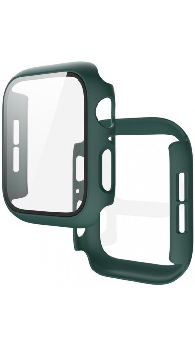 Apple Watch 45 mm Case Hülle - Full Protect mit Schutzglas - Dunkelgrün