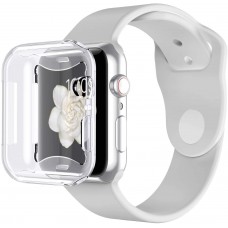 Hülle Apple Watch 38mm - Gummi volle Abdeckung - Transparent