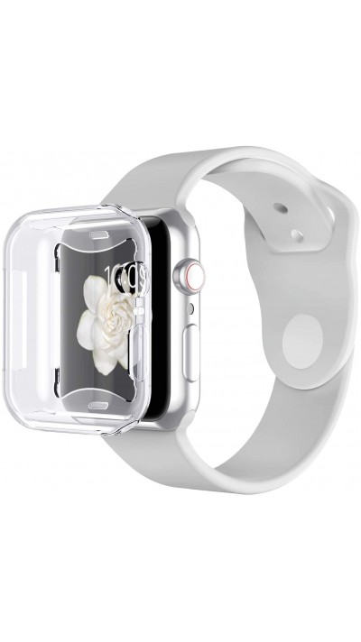 Coque Apple Watch 44mm - Gel intégral - Transparent