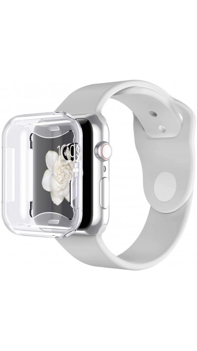 Coque Apple Watch 45mm - Gel intégral - Transparent