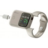 Apple Watch 44/45 mm Case Hülle - Power Bank Hülle kabelloses Laden mit Magnet (USB-C) Nutzung während des Ladevorgangs - Dunkelblau