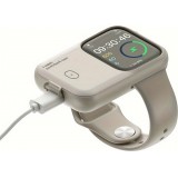 Apple Watch 44/45 mm Case Hülle - Power Bank Hülle kabelloses Laden mit Magnet (USB-C) Nutzung während des Ladevorgangs - Dunkelblau
