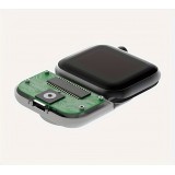 Apple Watch 44/45 mm Case Hülle - Power Bank Hülle kabelloses Laden mit Magnet (USB-C) Nutzung während des Ladevorgangs - Dunkelblau