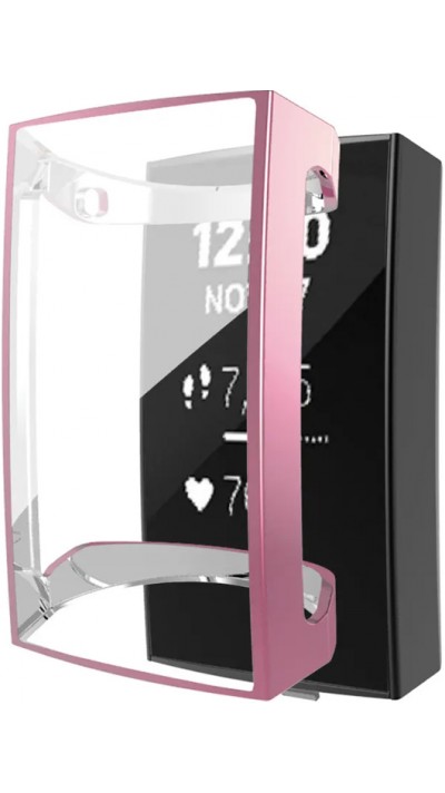 Coque Fitbit Charge 3 / 4 - Ultra-slim case avec vitre de protection - Rose