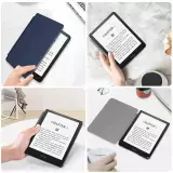Kindle Paperwhite 1 / 2 / 3 Case Hülle - Ultra dünn & leicht Kunstleder hard-shell - Schwarz