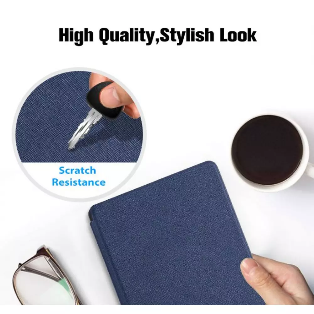 Kindle Paperwhite 1 / 2 / 3 Case Hülle - Ultra dünn & leicht Kunstleder hard-shell - Schwarz