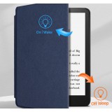 Coque Kindle Paperwhite 1 / 2 / 3 - Cuir synthétique hard-shell ultra fin et léger - Noir