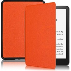 Coque Kindle Paperwhite 1 / 2 / 3 - Cuir synthétique hard-shell ultra fin et léger - Orange