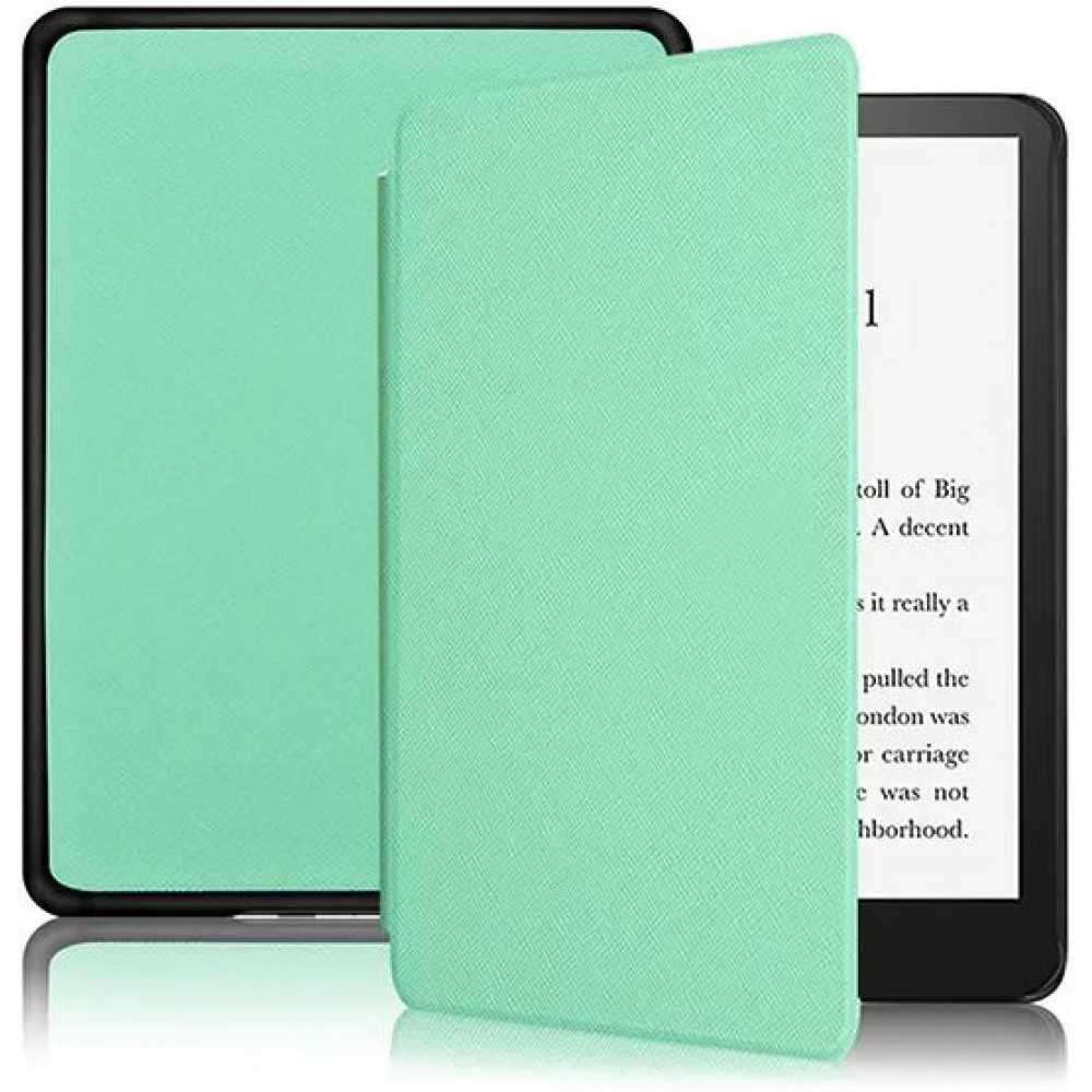 Coque Kindle Paperwhite 1 / 2 / 3 - Cuir synthétique hard-shell ultra fin  et léger - Turquoise - Acheter sur PhoneLook