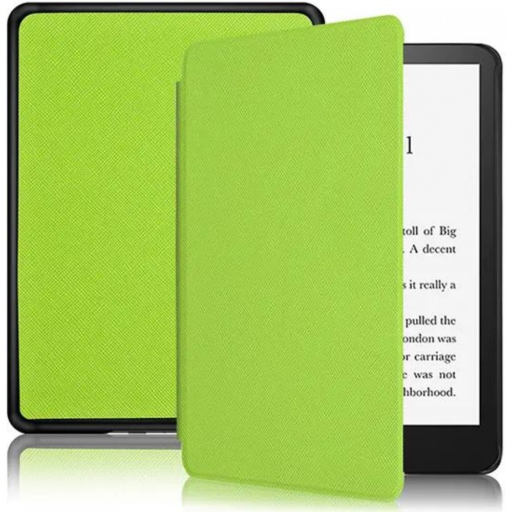 Coque Kindle Paperwhite 1 / 2 / 3 - Cuir synthétique hard-shell ultra fin  et léger - Vert - Acheter sur PhoneLook