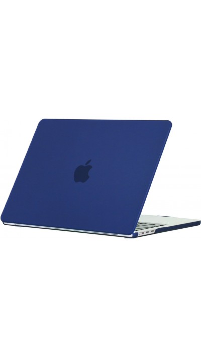 Coque MacBook Pro 14" (2021, 2023) - Hardshell Housse de protection ultra-fin deux pièces semi-transparent - Bleu foncé