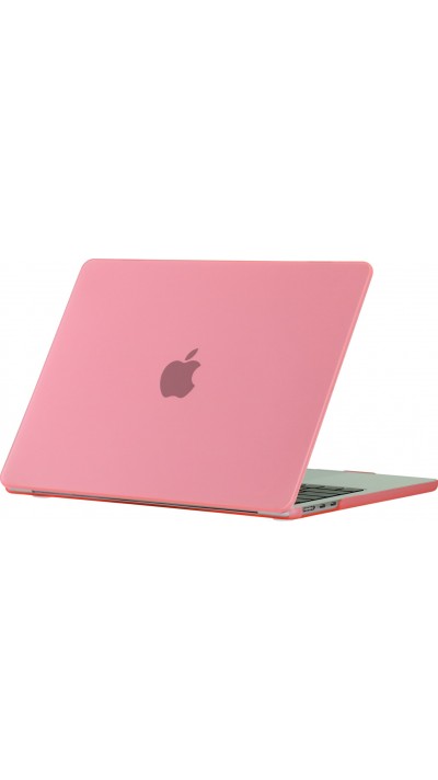 Coque MacBook Pro 14" (2021, 2023) - Hardshell Housse de protection ultra-fin deux pièces semi-transparent - Rose