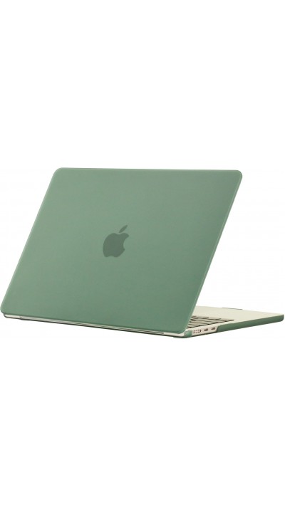 Coque MacBook Pro 14" (2021, 2023) - Hardshell Housse de protection ultra-fin deux pièces semi-transparent - Vert foncé