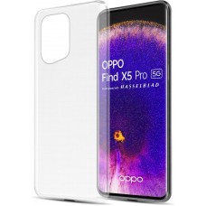 Hülle OPPO Find X5 Pro - Gummi Transparent Silikon Gel Simple Super Clear flexibel