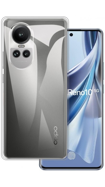 Hülle OPPO Reno10 5G / Reno10 Pro 5G - Gummi Transparent Silikon Gel Simple Super Clear flexibel