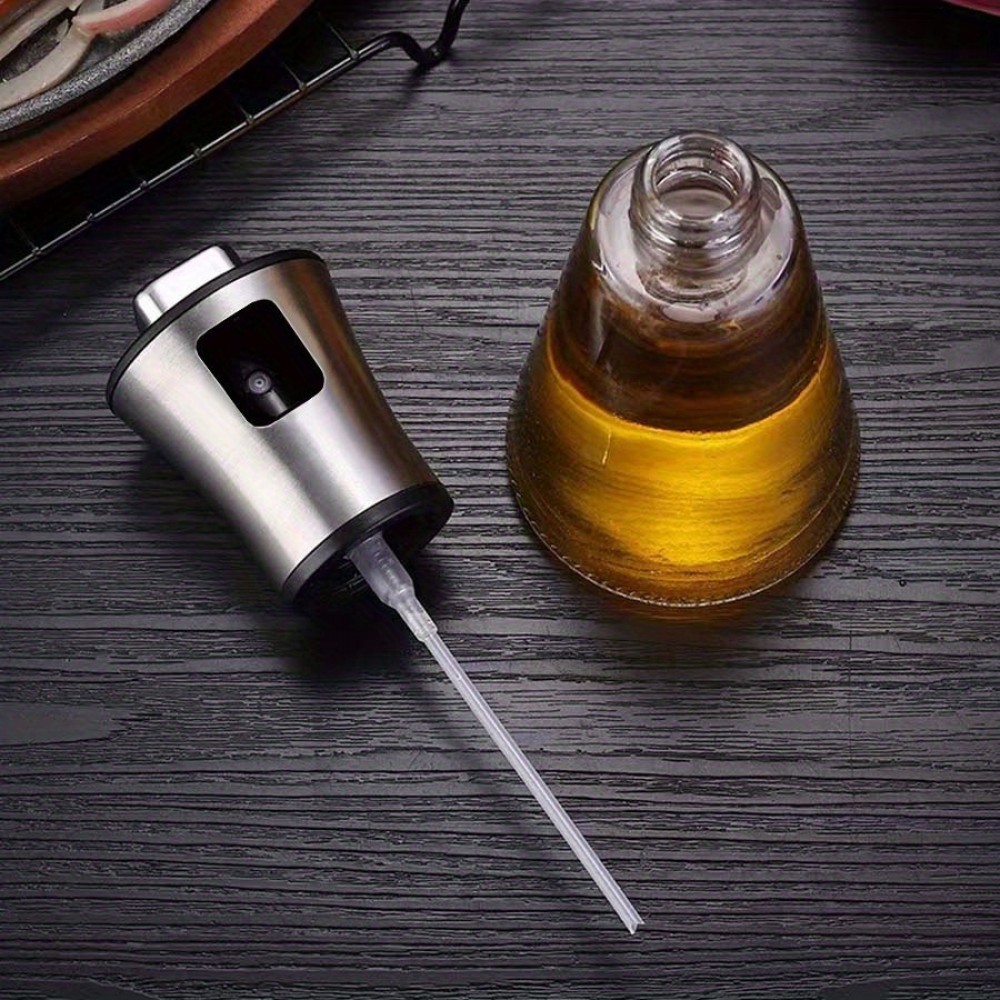 Edelstahl- und Glas-Sprühflasche für Küchenöl und Grill