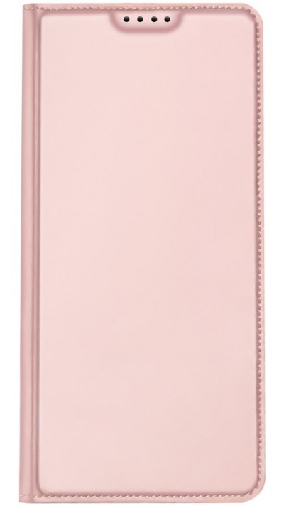 Galaxy A14 5G Case Hülle - Soft-Touch-Flip mit Magnetklappe und integriertem Kartenhalter - Rosa gold