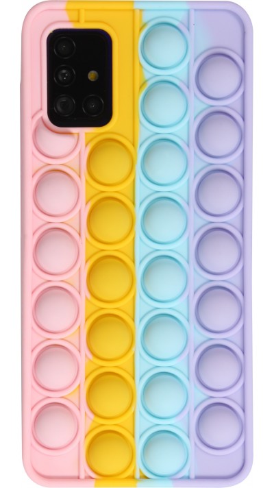 Coque Samsung Galaxy S20 FE - Silicone jeu éclate bulles anti-stress arc-en-ciel