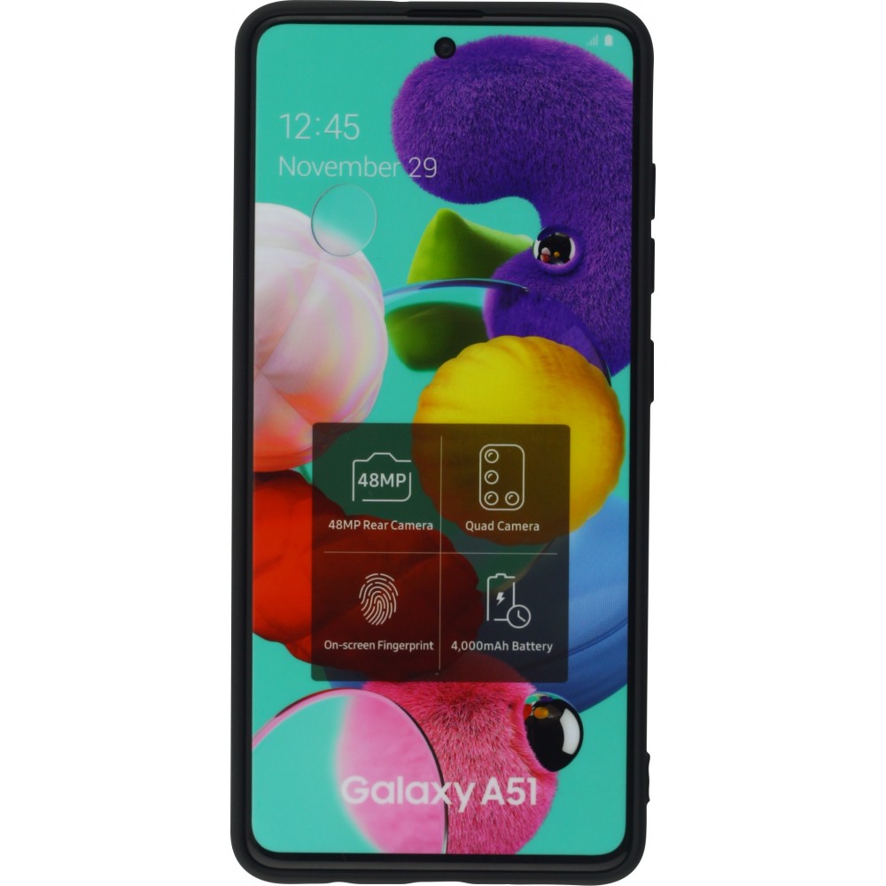 Coque Samsung Galaxy A51 - Soft Touch - Noir