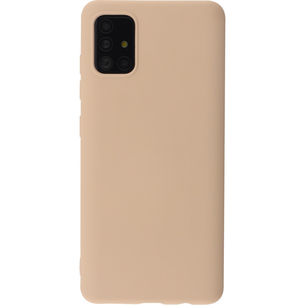 Coque Samsung Galaxy A51 - Soft Touch rose pâle