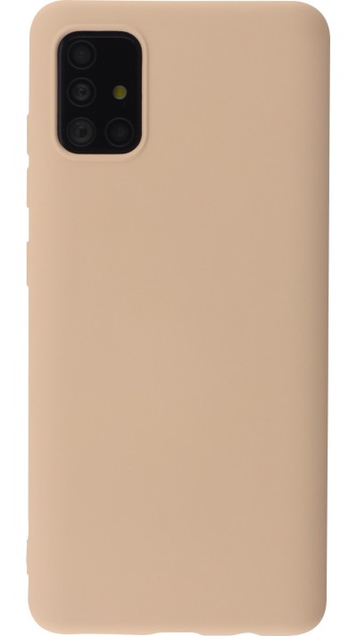 Coque Samsung Galaxy A51 - Soft Touch rose pâle