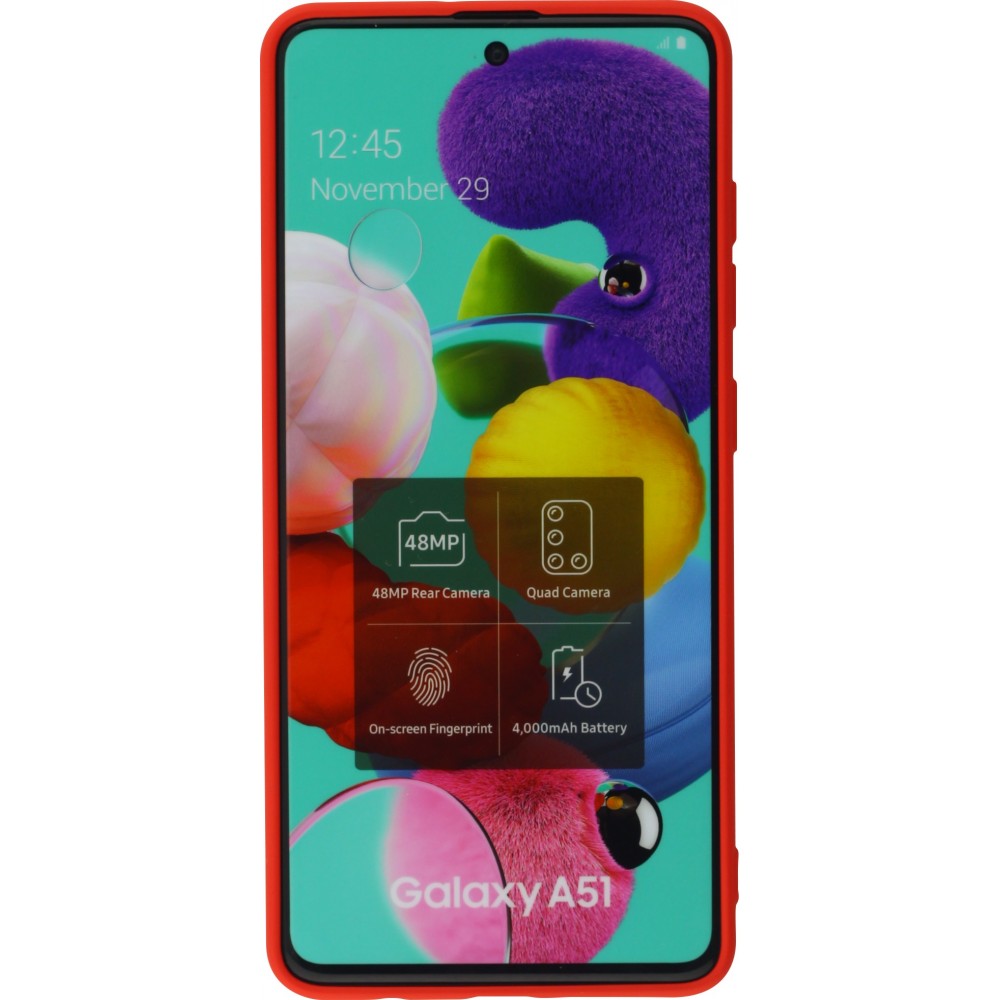 Coque Samsung Galaxy A51 - Soft Touch - Rouge