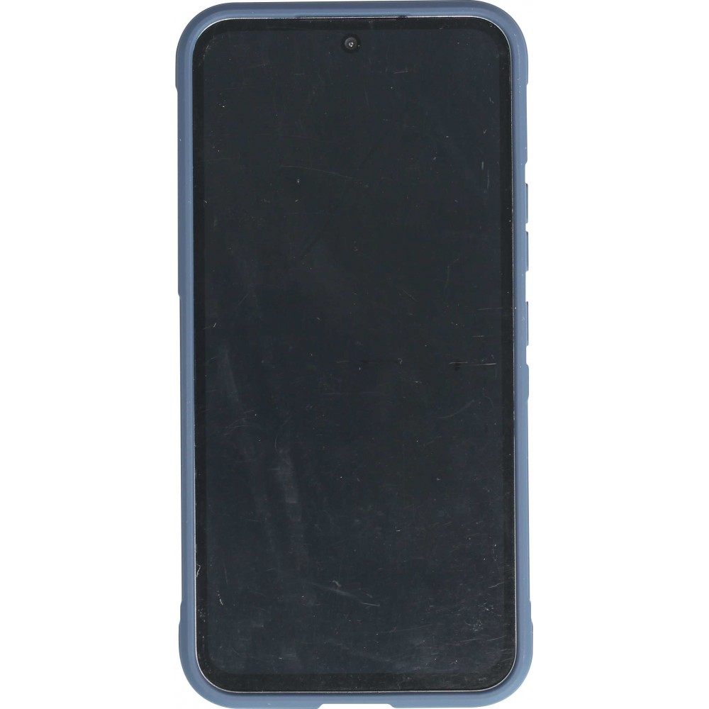 Coque Samsung Galaxy A54 5G - Silicone renforcé avec double couche de protection - Bleu foncé