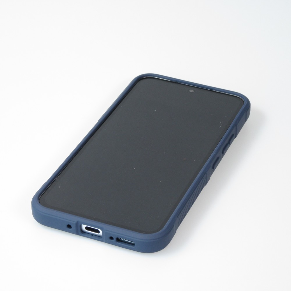Coque Samsung Galaxy A54 5G - Silicone renforcé avec double couche de protection - Bleu foncé