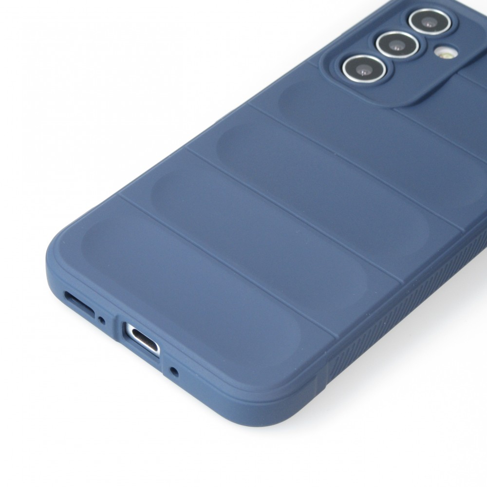 Coque Samsung Galaxy A54 5G - Silicone renforcé avec double couche de protection - Bleu foncé