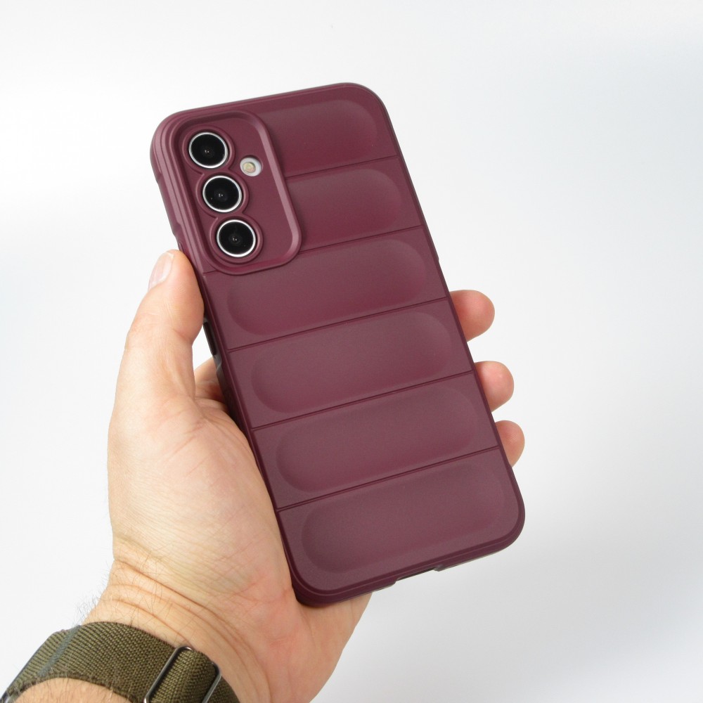 Coque Samsung Galaxy A54 5G - Silicone renforcé avec double couche de protection - Bordeaux