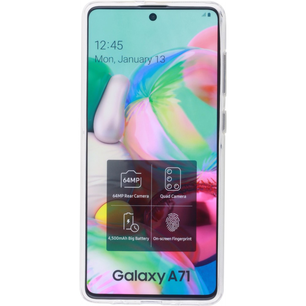 Hülle Samsung Galaxy A71 - Gummi Transparent Silikon Gel Simple Super Clear flexibel