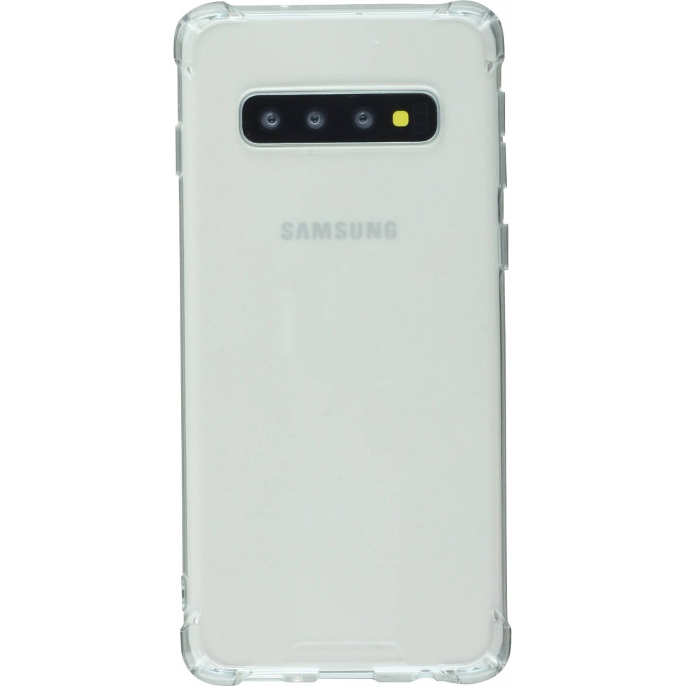 Hülle Samsung Galaxy S10+ - Gummi Transparent Gel Bumper mit extra Schutz für Ecken Antischock