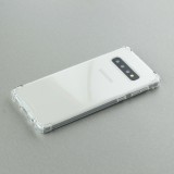 Hülle Samsung Galaxy S10+ - Gummi Transparent Gel Bumper mit extra Schutz für Ecken Antischock