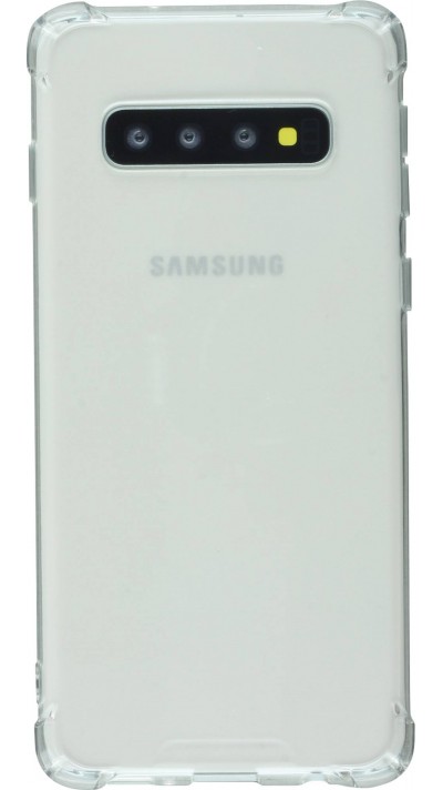 Coque Samsung Galaxy S10 - Gel Transparent Silicone Bumper anti-choc avec protections pour coins