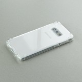 Hülle Samsung Galaxy S10e - Gummi Transparent Gel Bumper mit extra Schutz für Ecken Antischock