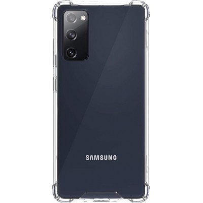 Coque Samsung Galaxy S20 FE - Bumper Glass Hybrid TPU silicone anti-choc - Transparent