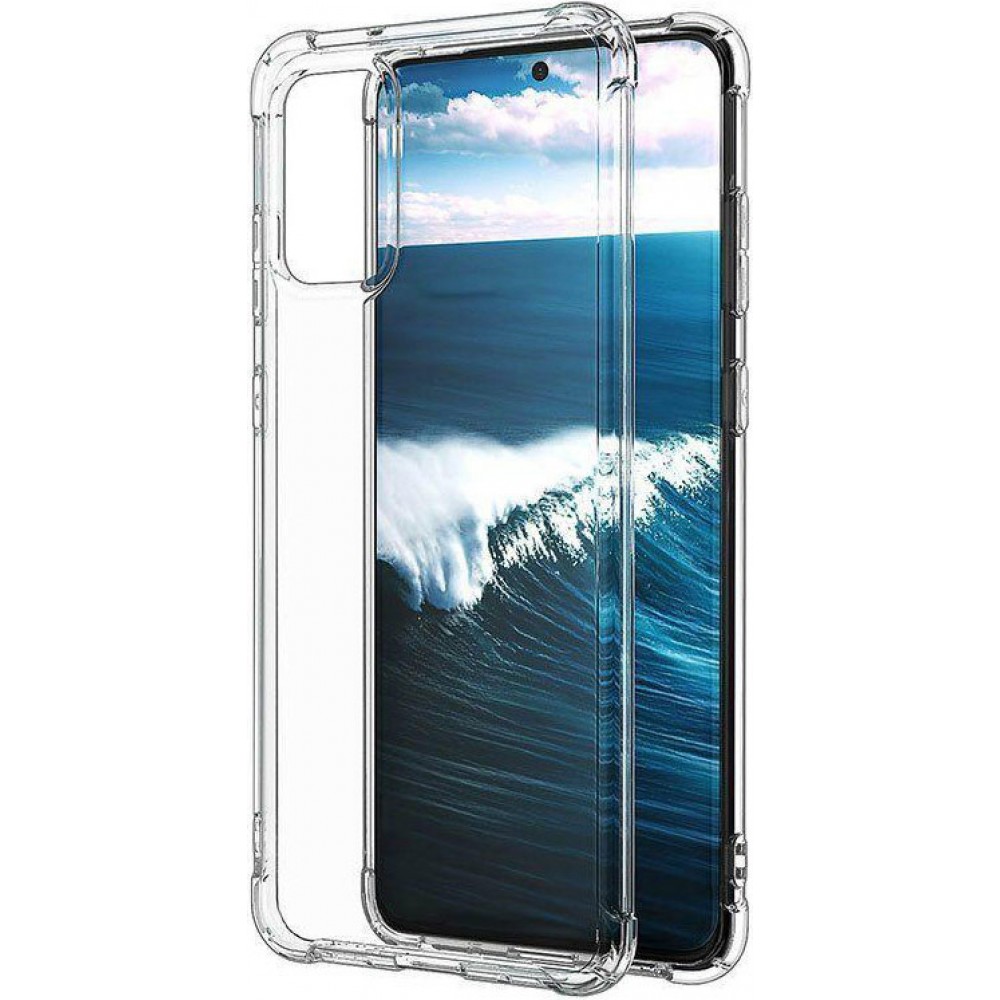 Hülle Samsung Galaxy S20 Ultra - Gummi Transparent Gel Bumper mit extra Schutz für Ecken Antischock