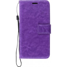 Hülle Samsung Galaxy A14 - Premium Flip Leder Tasche - Violett