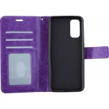 Hülle Samsung Galaxy A14 - Premium Flip Leder Tasche - Violett